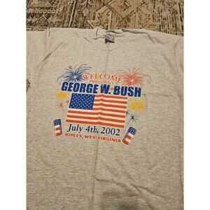 Vintage George Bush Politics Campaign T- Shirt Sz XL Republican Democrat